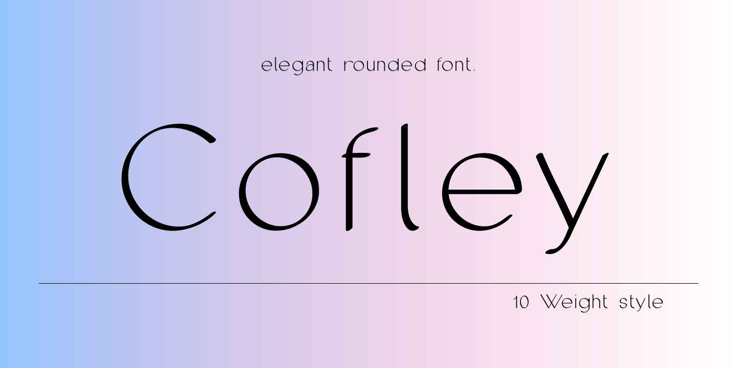 Пример шрифта Cofley #1